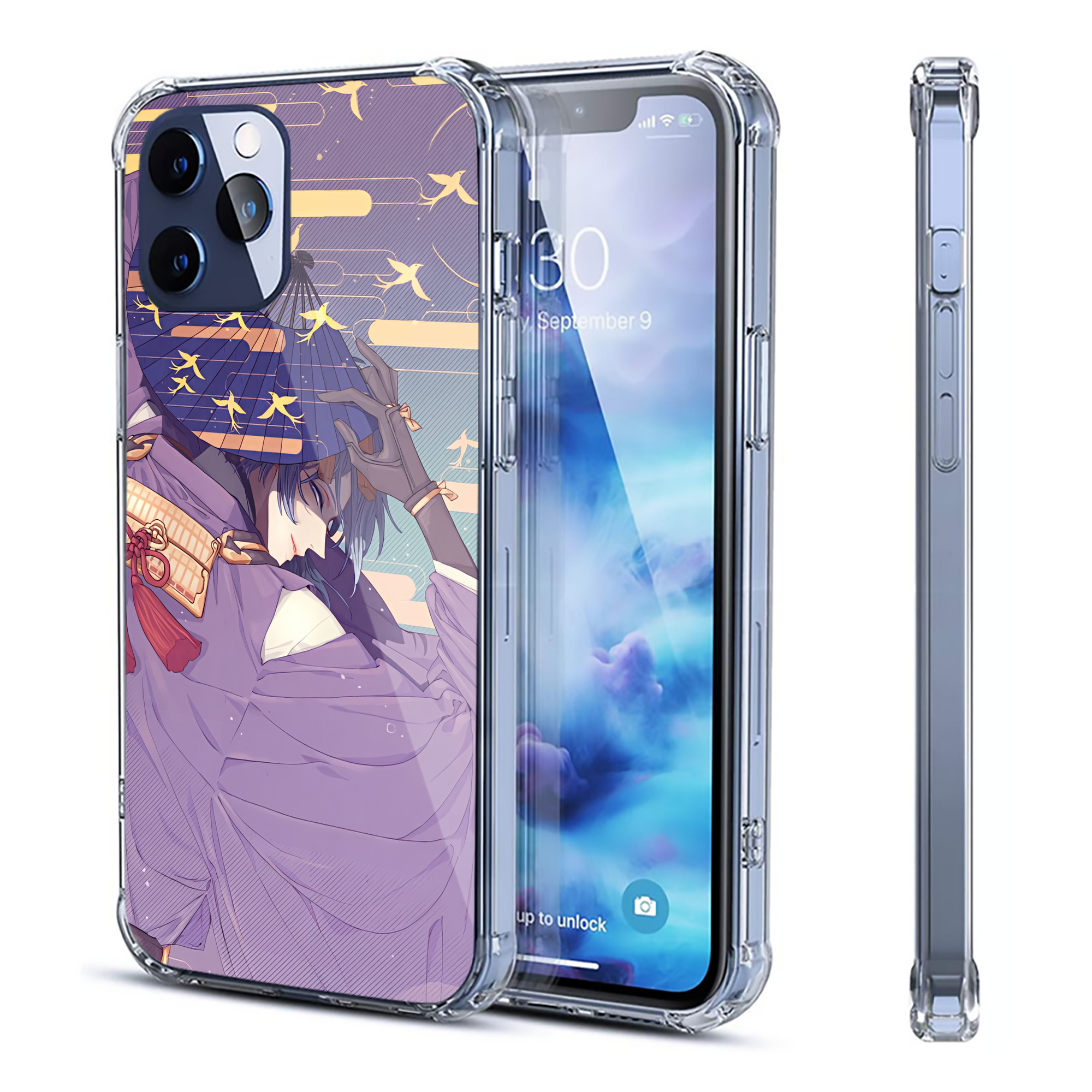 （画像用） 刀剣乱舞 Touken Ranbu 【iPhone 12シリーズ対応】透明スマホケース（クリアソフトケース）